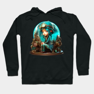 Steampunk Cute Girl Hoodie